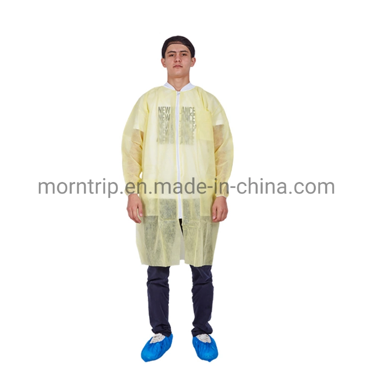 Cheap Dental Hospital Long Sleeve Protective Disposable Non Woven Lab Coat