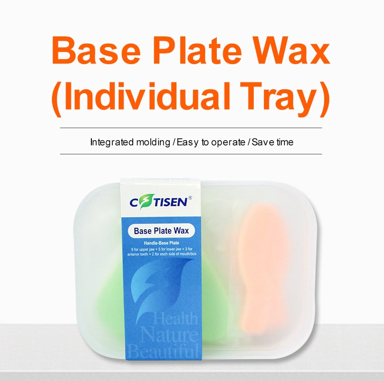 Dental Material Colorful Base Plate Wax for Accurate Impression of Edentulous Jaws