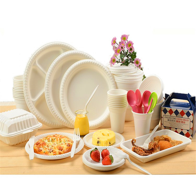 Disposable Frozen Food Tray Packaged Cornstarch Meat Tray