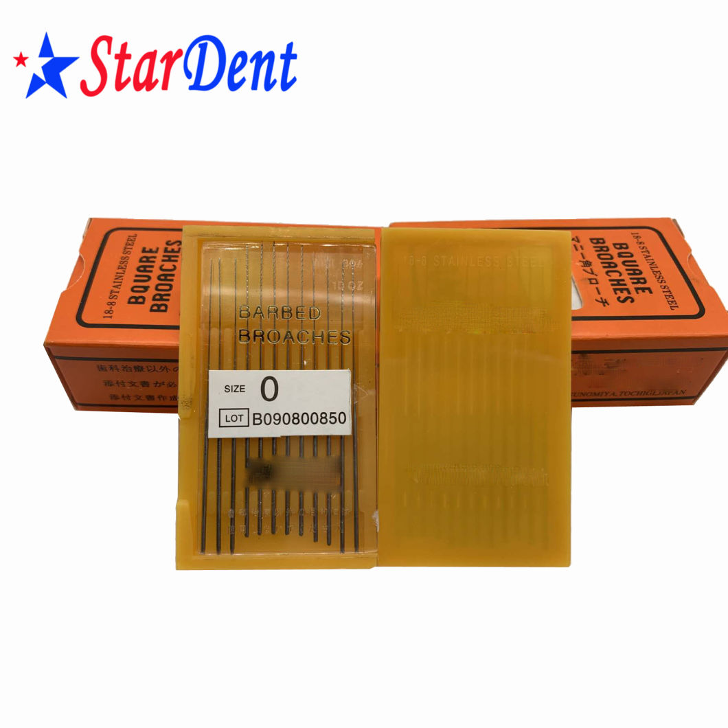 Good Price Dental Endodontic Files Barbed Broaches Root Canal Files 52 mm