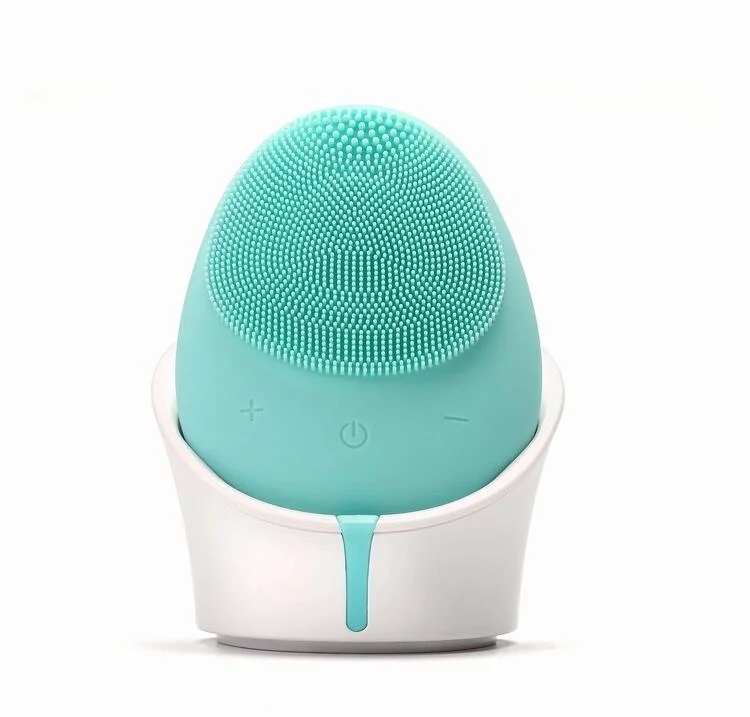 Double-Side Facial Cleanser Face Massage Brush Soft Silicone Cleansing Brush