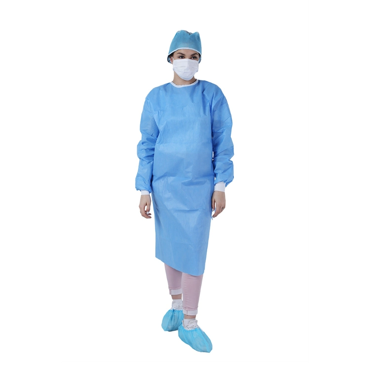 Surgeon Isolation Insulation Non Woven SMS Impervious Waterproof Barrier Long Sleeve Disposable Hospital Gowns