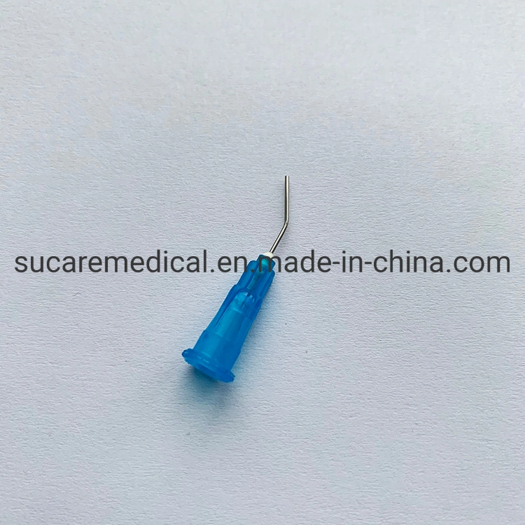 25g Pre-Bent Disposable Dental Flow Dispensing Blunt Needle Tips