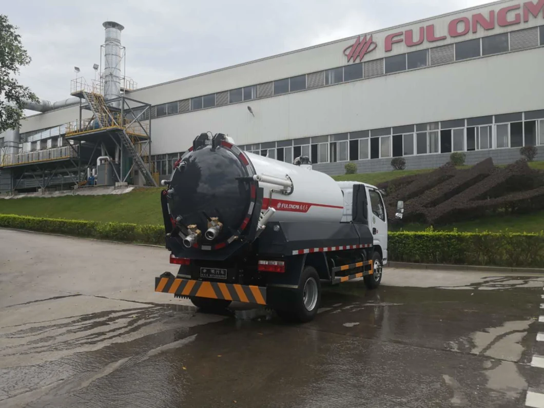 Fulongma Large Suction Volume High Efficiency Sewage Slop Cleaning Vacuum Truck