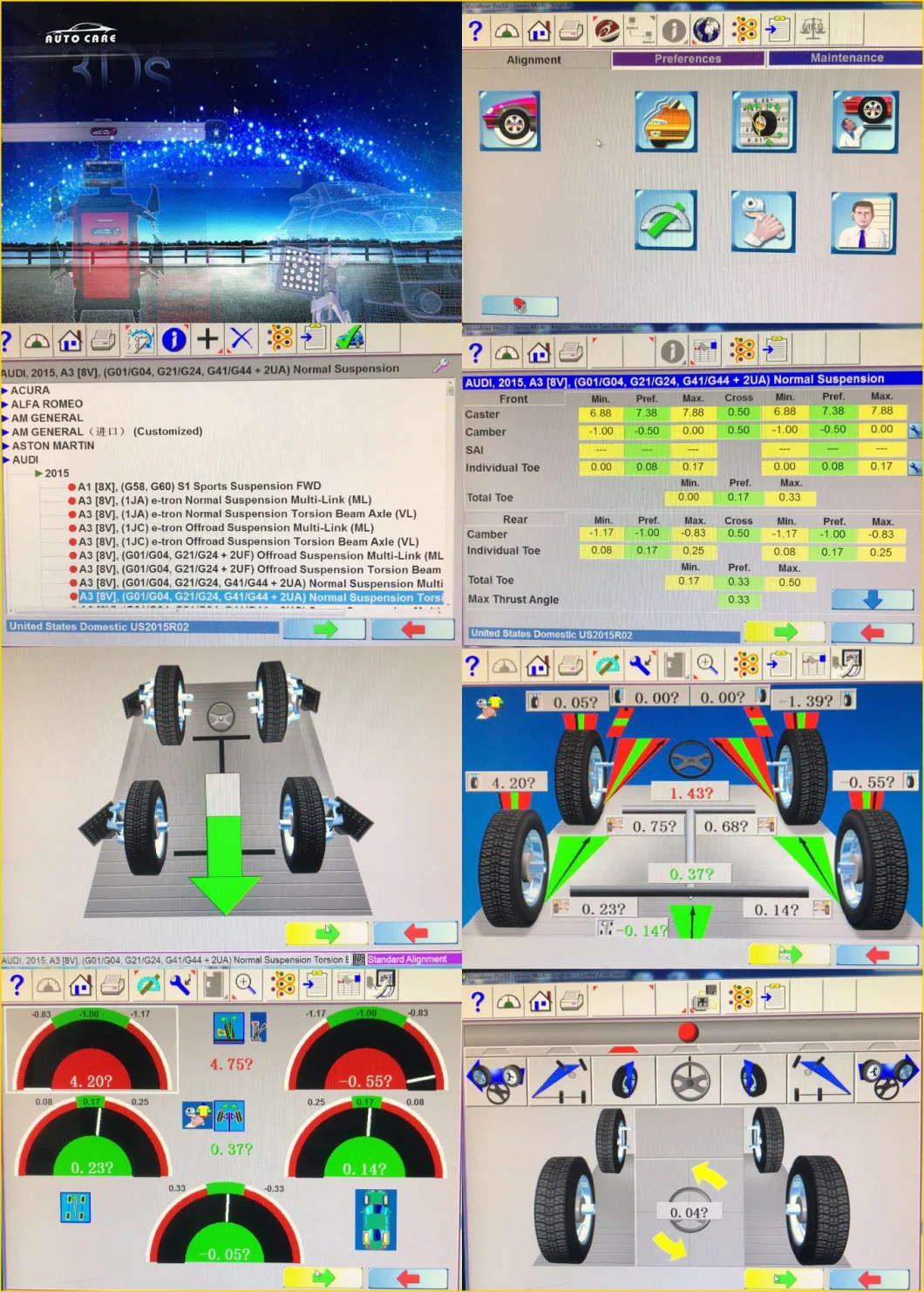 Auto Wheel Aligner / Wheel Service Equipment / High Precision 3D Wheel Aligner