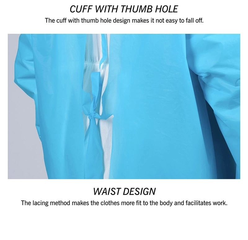 Isolation Gown Factory Direct Price Waterproof SMS Isolation Gown Fast Shipping PP Isolation Gown Different Kinds R Disposable Isolation Gown, UAE