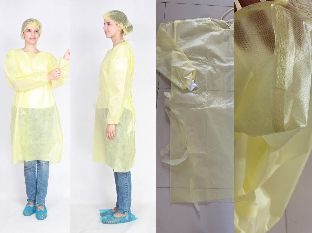 SMS Isolation Gown Level 2 3 4 Isolation Gown Wholesale Disposable Protective Isolation Gown