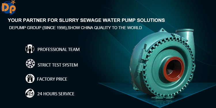 Horizontal High Volume Slurry Centrifugal Pump for Sand, Mud Pump, Sand Suction Pump