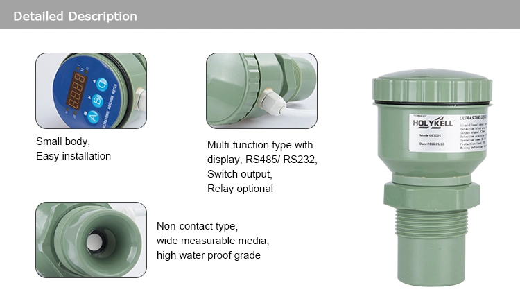 Ue3005 6cm Blind Zone Small Ultrasonic Distance Level Transmitter