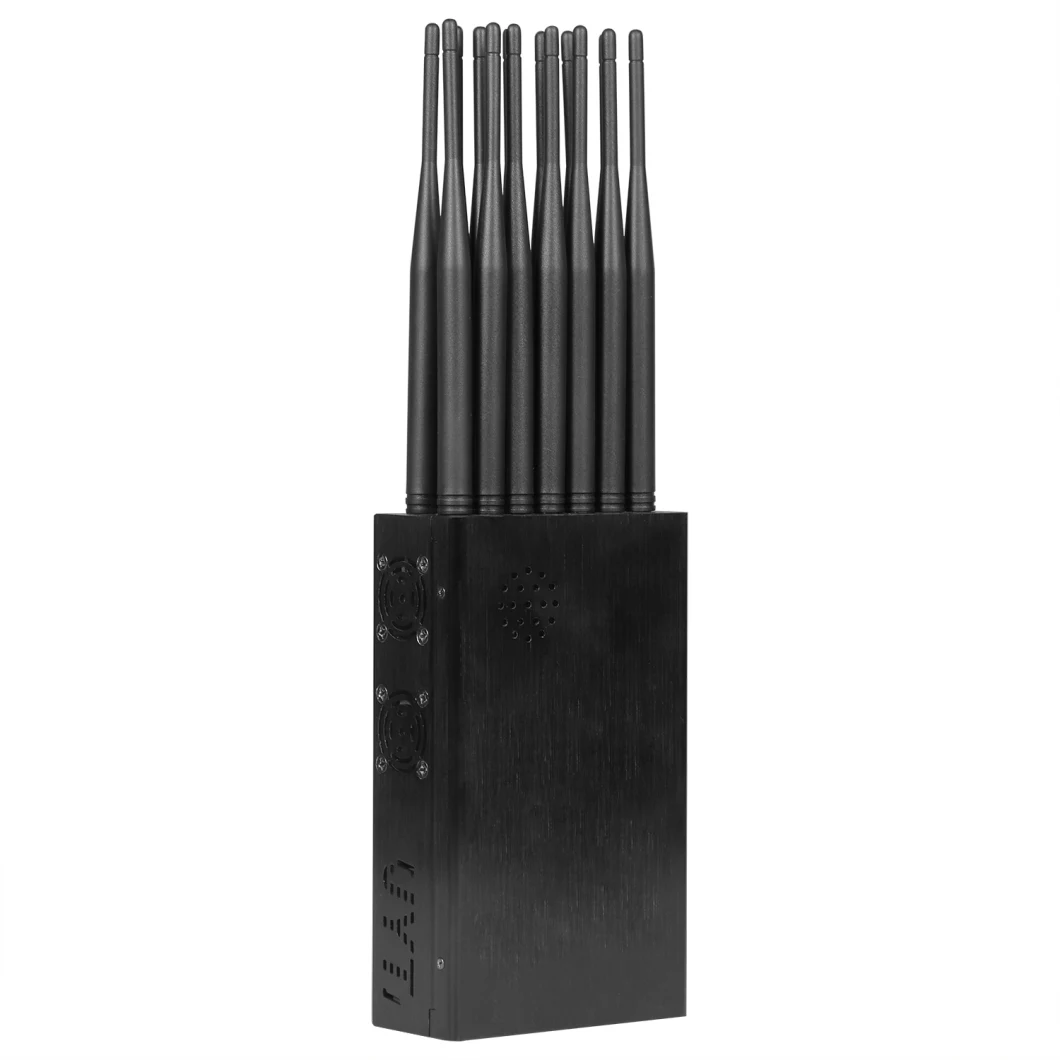 14W 14 Antennas Cellphone, WiFi 5g Signal Jammer, Signal Isolator, Signal Blocker, Built-in Battery