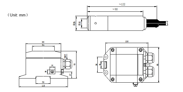 Digital Output Intelligent HART RS485 ModBus Submersible SS316L IP68 20mH2O Level Transmitter MPM4700