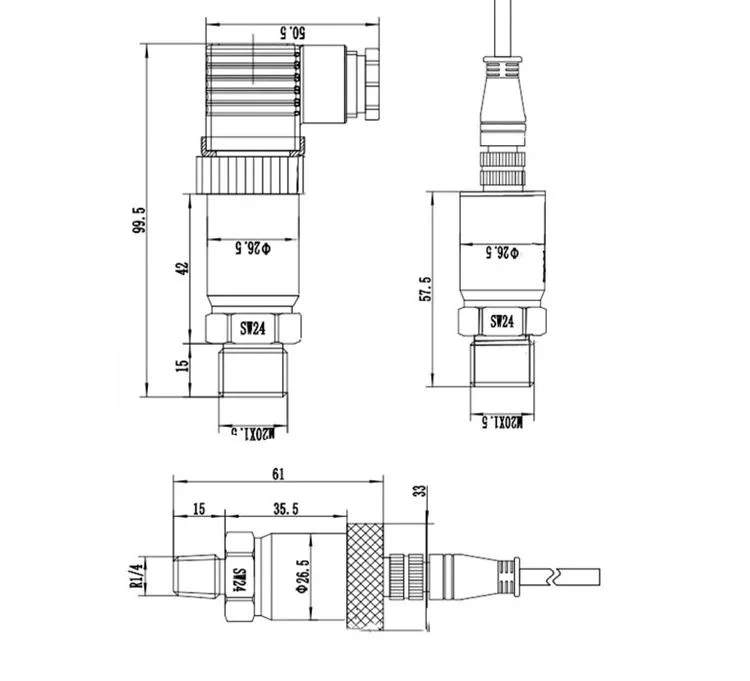 Intelligent Water Industrial 4-20mA Absolute Pressure Transmitter