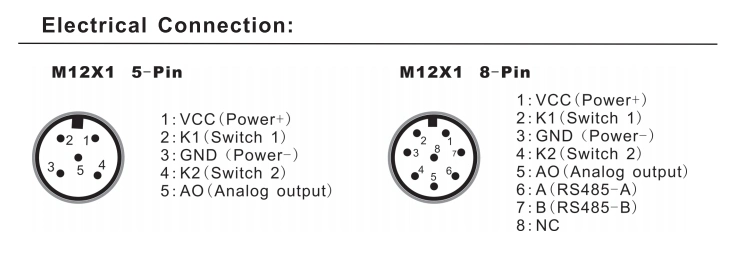 4 20mA Pressure Sensor Transmitter with Switching for Pump