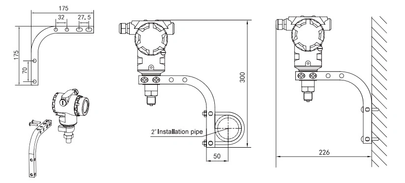 Rosemount 3051 Outer Shell Pressure Sensor/Transducer/Transmitter with 4~20mA Hart/Modbus Output