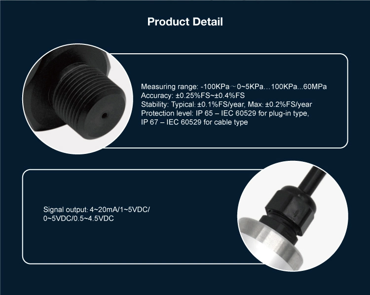 Jc650 Anti-Corrosion Ceramic Absolute Pressure Transmitter / Sensor