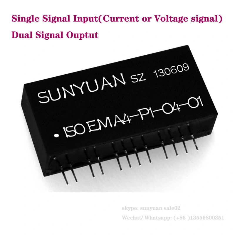 0-10V 0-10mA Signal Input to 0-20mA Dual Output Signal Isolator