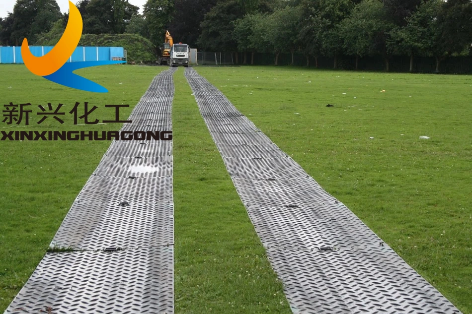 Resuable, Ant-Slip, Textured UHMWPE Ground Protection Mat for Excavator/Lifting Truck/Crane