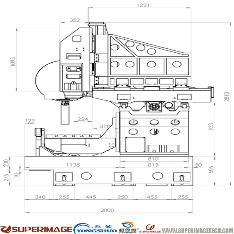 Integrated 5 Axis CNC Machine Tool CNC Milling Tool 5 Axis CNC Machining Center