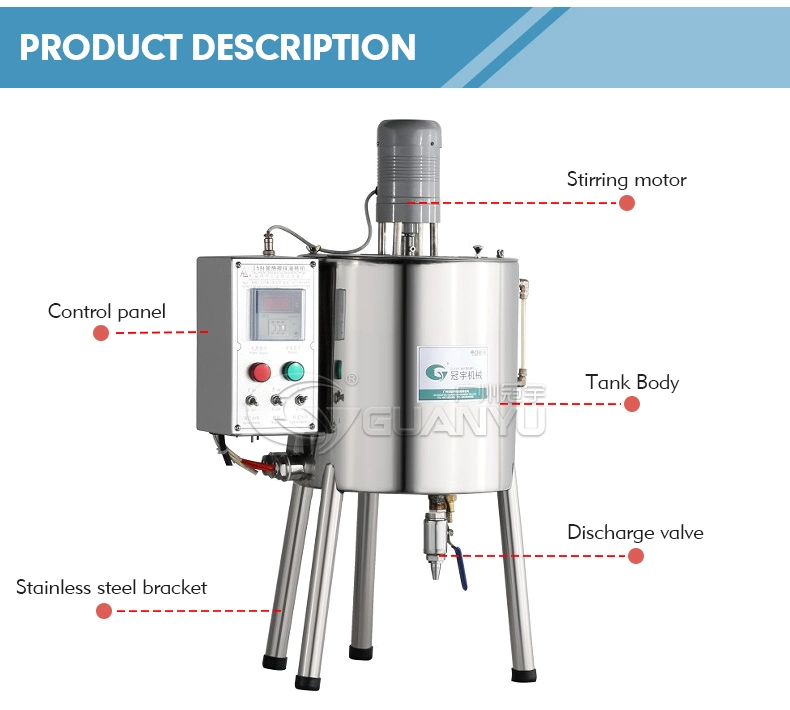 Guanyu Lipstick Production Line Mixing Machine Mixer Lipstick Mixing Tank