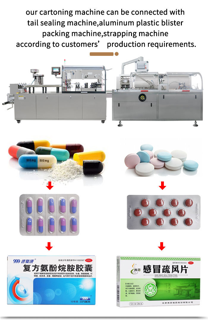 125carton/Min Horizontal Cosmetic Face Mask Perfume Bottle Ampoule Ointment Carton Packing Cartoning Packing Machine