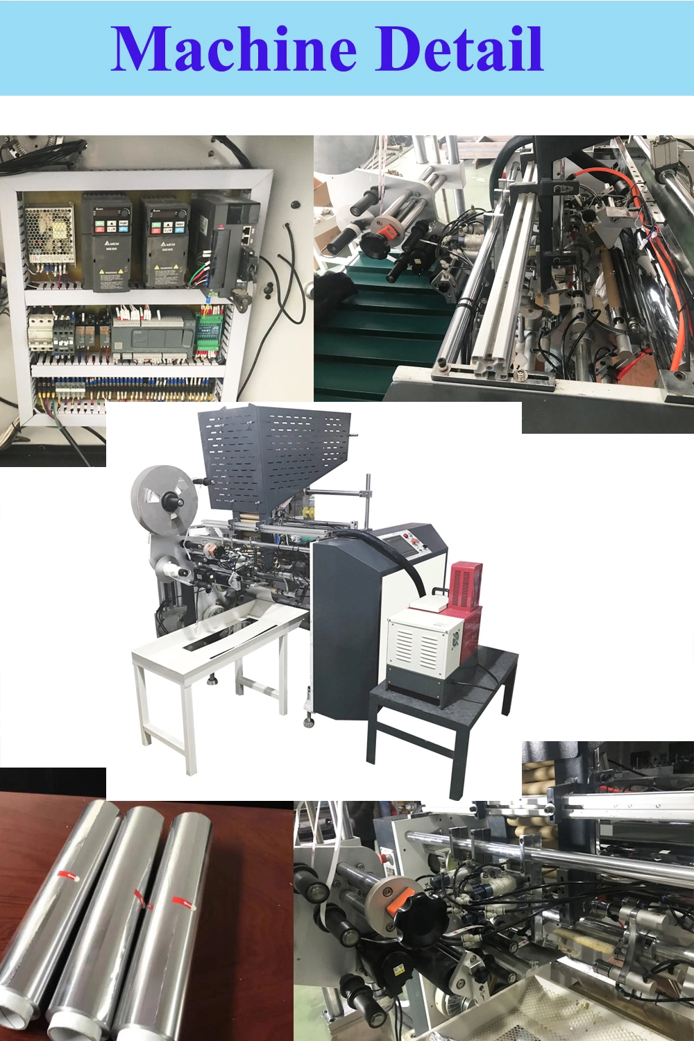 Paper Rewinder Machine Use for Protective Film, Release Film, Foam, Copper Foil, Aluminum Foil, Optical Film