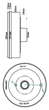 5 Stud Trailer Disc Brake Rotor Non-Vented Hub