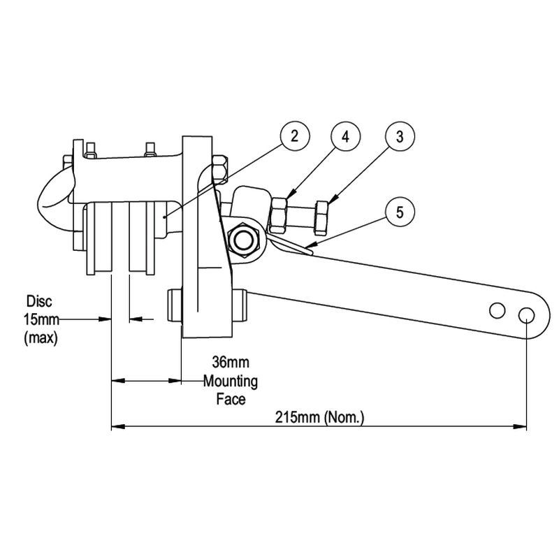 Boat Trailer Hydraulic Disc Brake Caliper