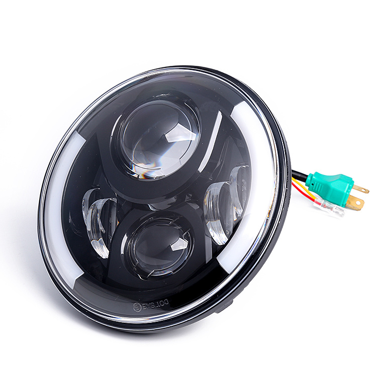 Round 7 Inch Headlight Auto Car LED Headlight for Ledheadlight with DRL LED Car Light LED Lamp LED Headlight Head Lamp Auto Light LED Light Headlight LED Light