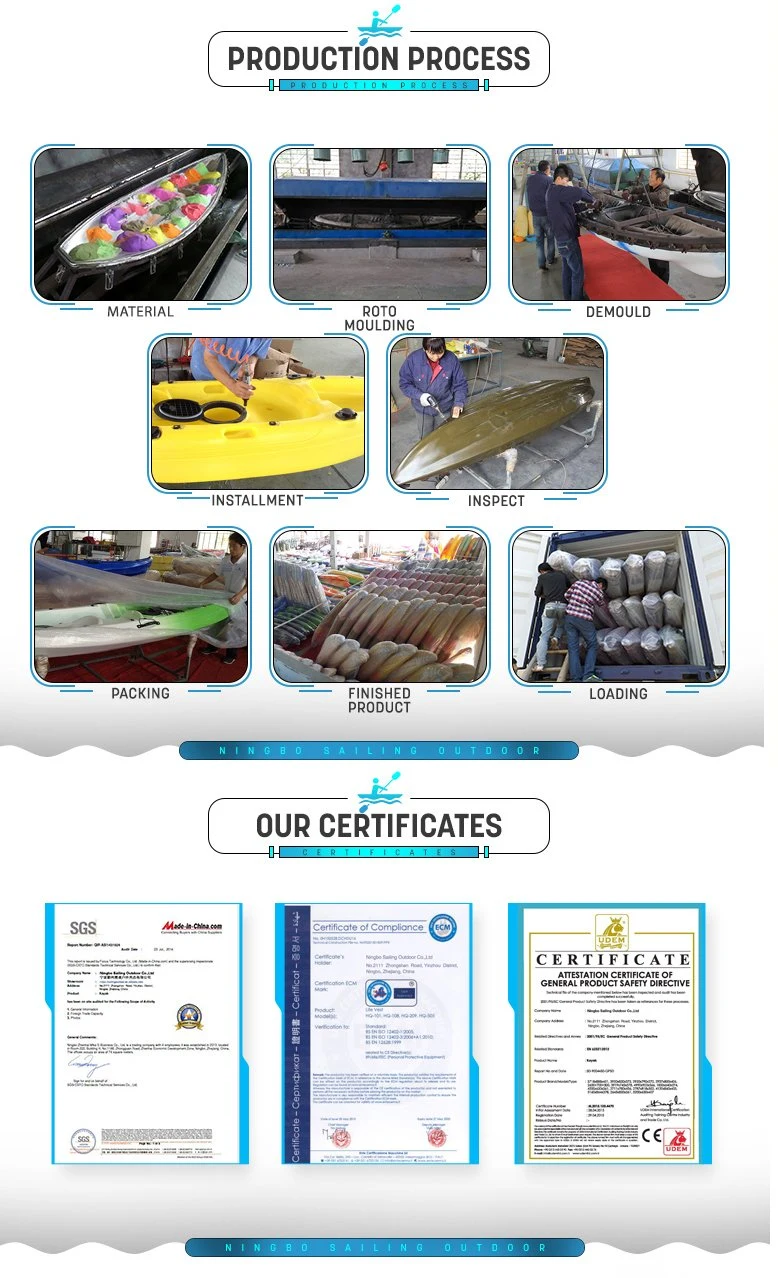 3 Person Boat Kayak Canoe Ocean Kayaks Sail Manufacturer in Ningbo China