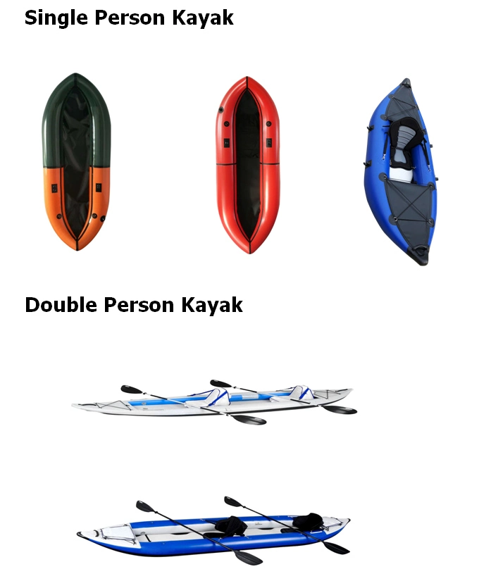 13 FT Expedition Tandem Person High Pressure Fishing Inflatable Kayak Boats