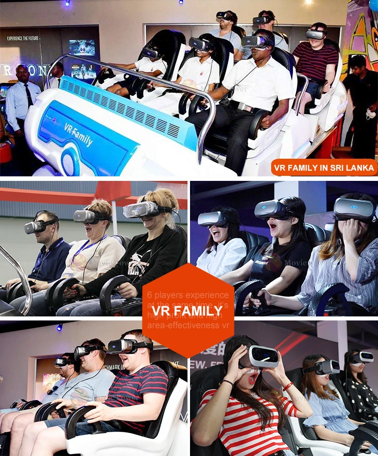 Small Business Ideas Equipment 6 Seats Family 9d Virtual Reality Cinema Machine Simulator