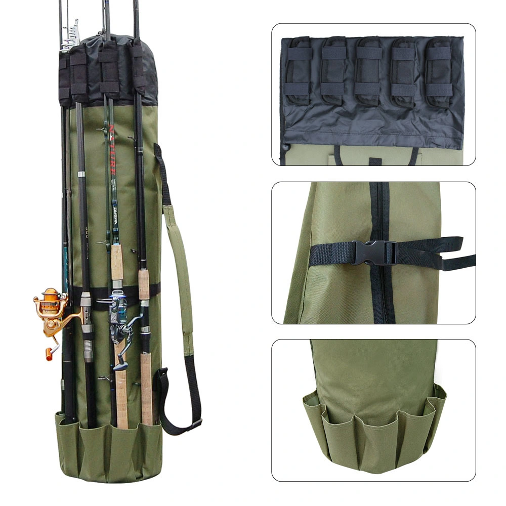 Multifunction Portable Nylon Fishing Bags Fishing Rod Bag Case Fishing Tackle Tools Storage Bag
