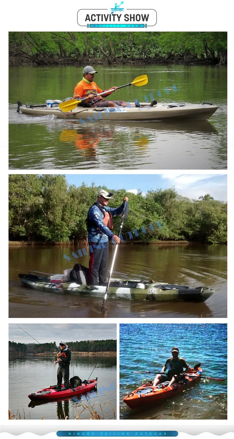 Expert Manufacturer of 13FT Professional Fishing HDPE Kayak Canoe Fishing Boats