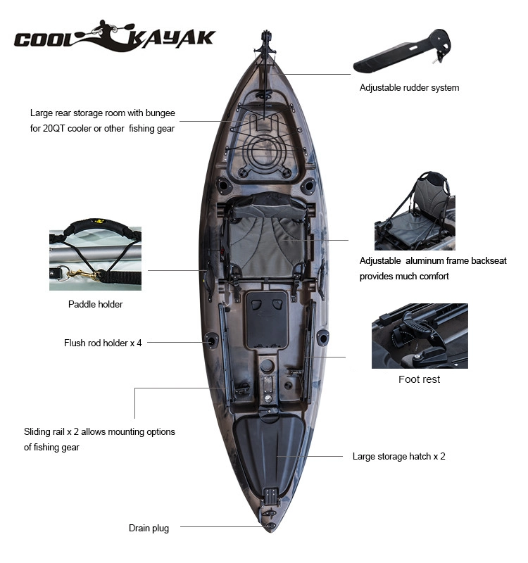Cheap Plastic Fishing Canoe Kayak