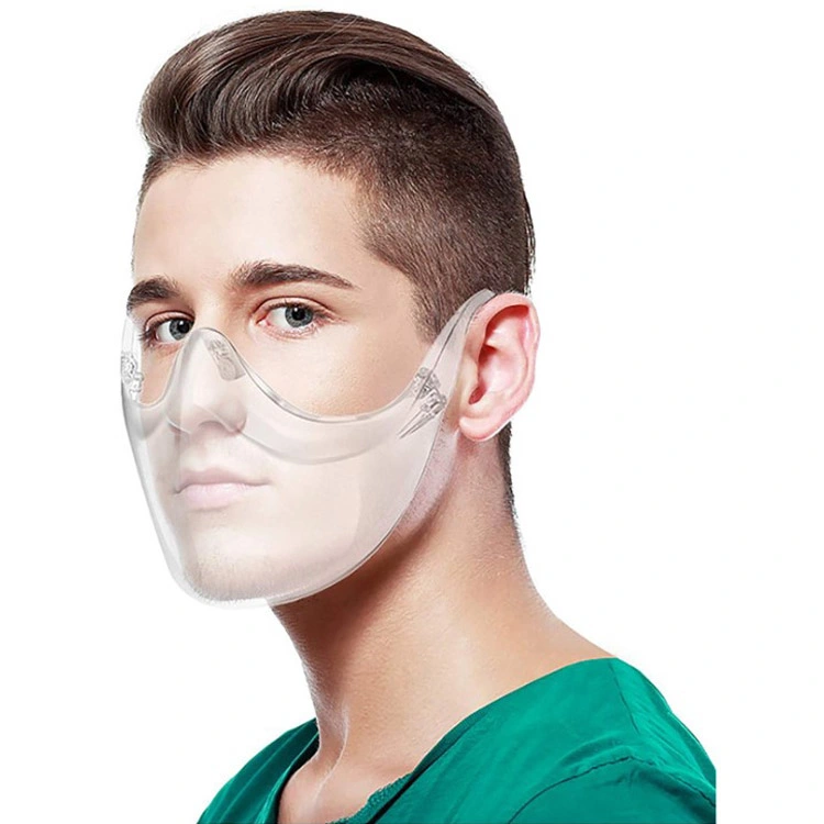 100% Clear Pure Color Facemaskes Transparent Window Visible Mouth Face Cover New Transparent Face Maskes