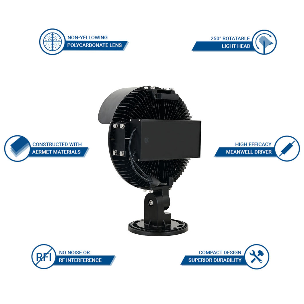 LED Stadium Flood Lights Outdoor 1000W Equivalent Super Bright LED LED Arena Lights 100-277V IP65 Waterproof 5000K Daylight for Sports Fields and Counts