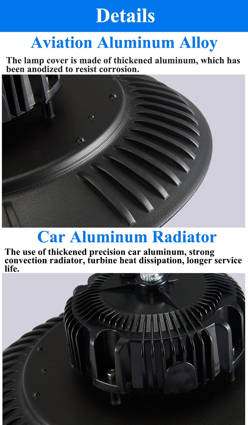 High Power LED 100W 150W/200W Warehouse IP65 LED Industrial Lighting UFO LED High Bay Light