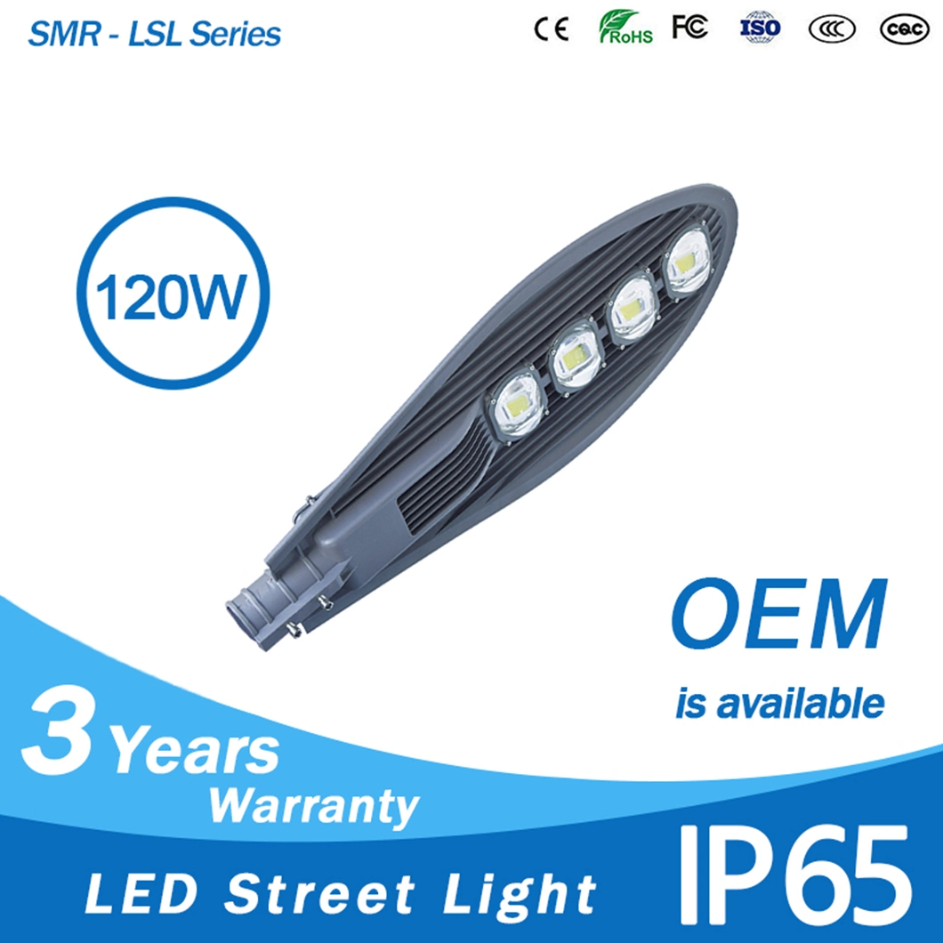 Outdoor IP65 Cobra Head Bridgelux COB 150 Watt LED Street Light Price List