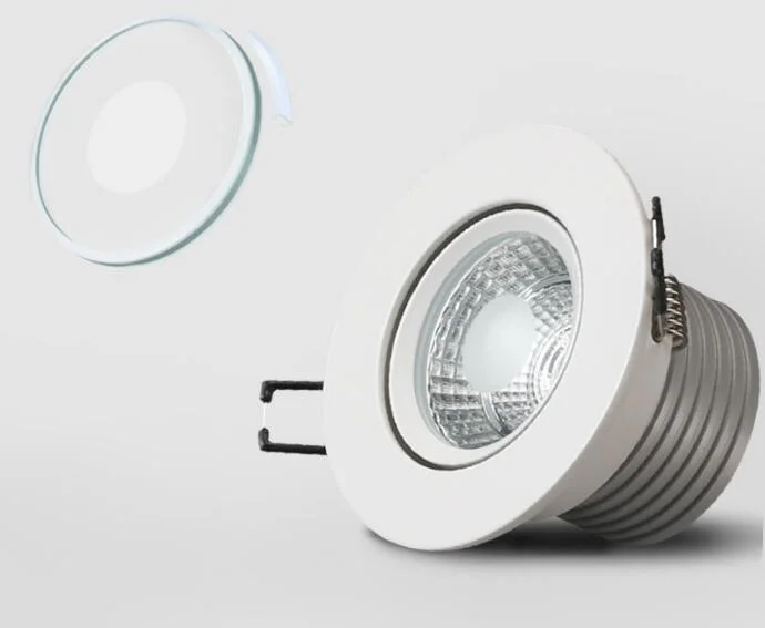 LED Waterproof IP65 bathroom Restaurant Kitchen Aluminum + Creecob 3000K/4000K/6500K Recessed COB Down Light
