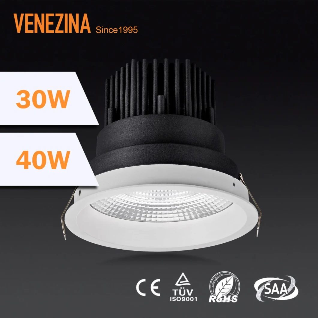 R6326 30W/40W High Power COB LED Indoor Recessed LED Downlight
