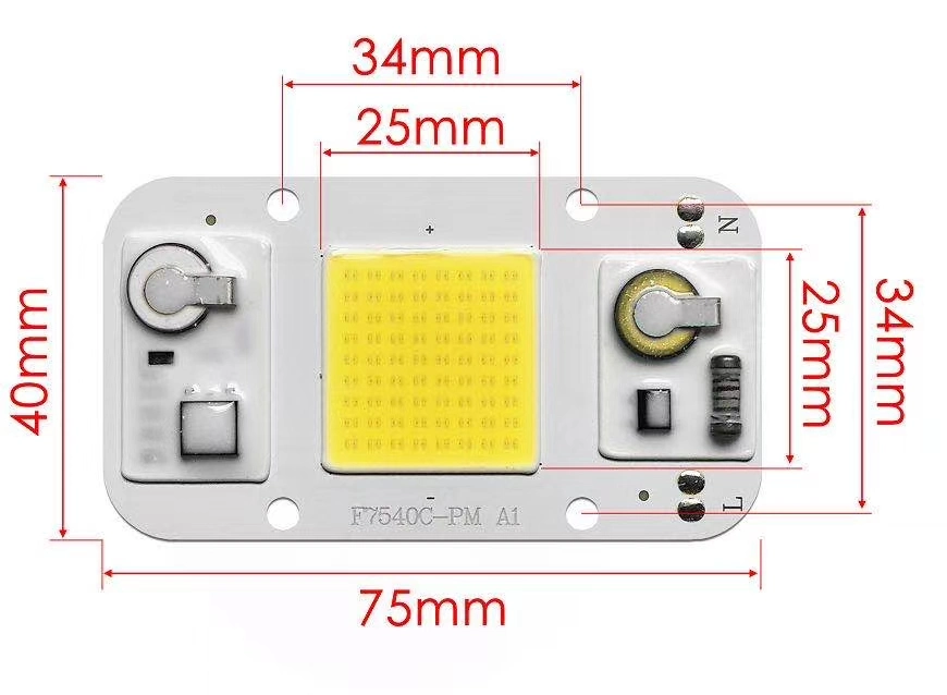 High Power COB LED Chip AC220V 5W 10W 20W 30W 50W 100W COB LED Grow Chip for Plant Lamps