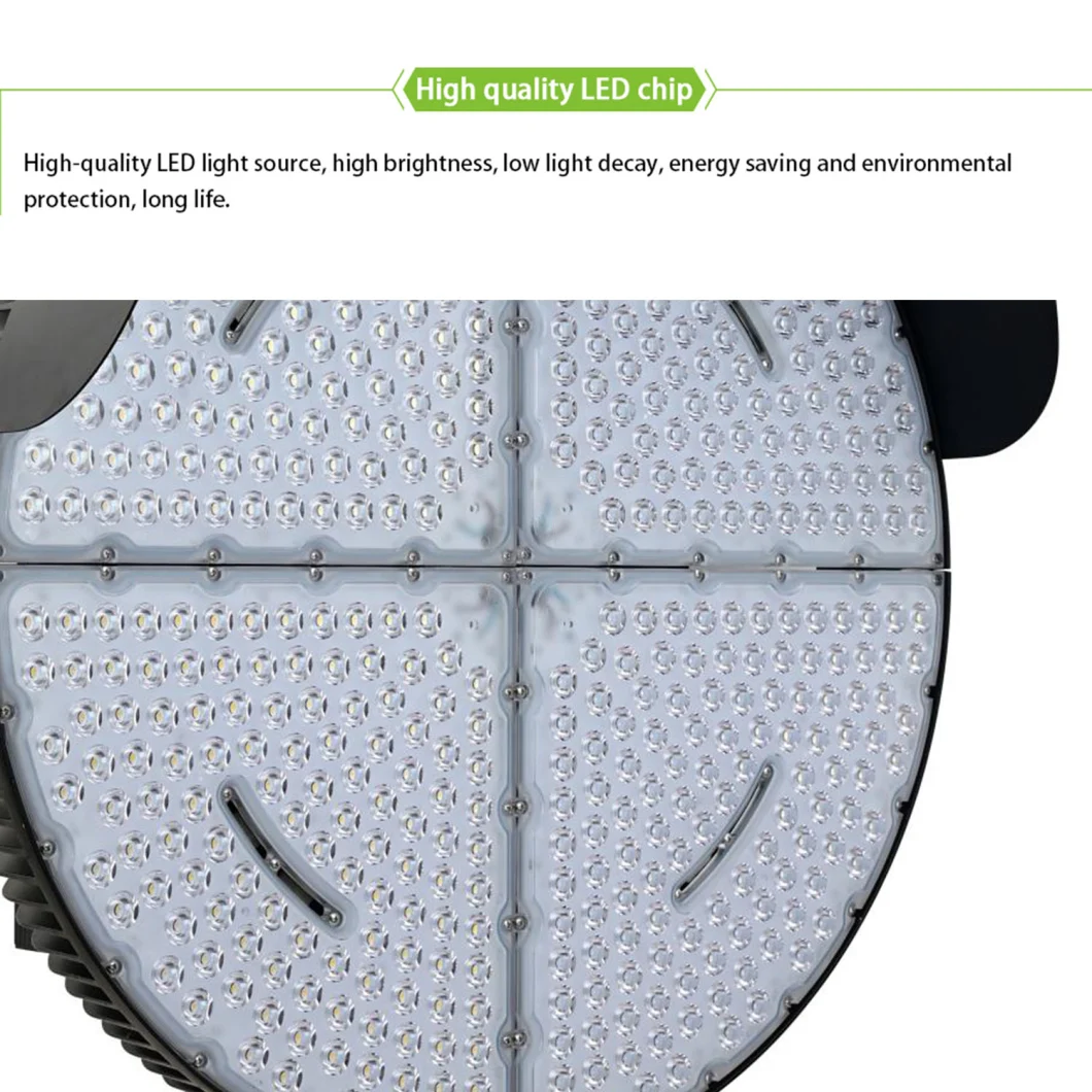 600W LED Stadium Light, High Lumen 5000K High Mast Light, IP65 Waterproof, LED Arena Lights for Outdoor Flood Lighting, Parking Lot, Sport Court