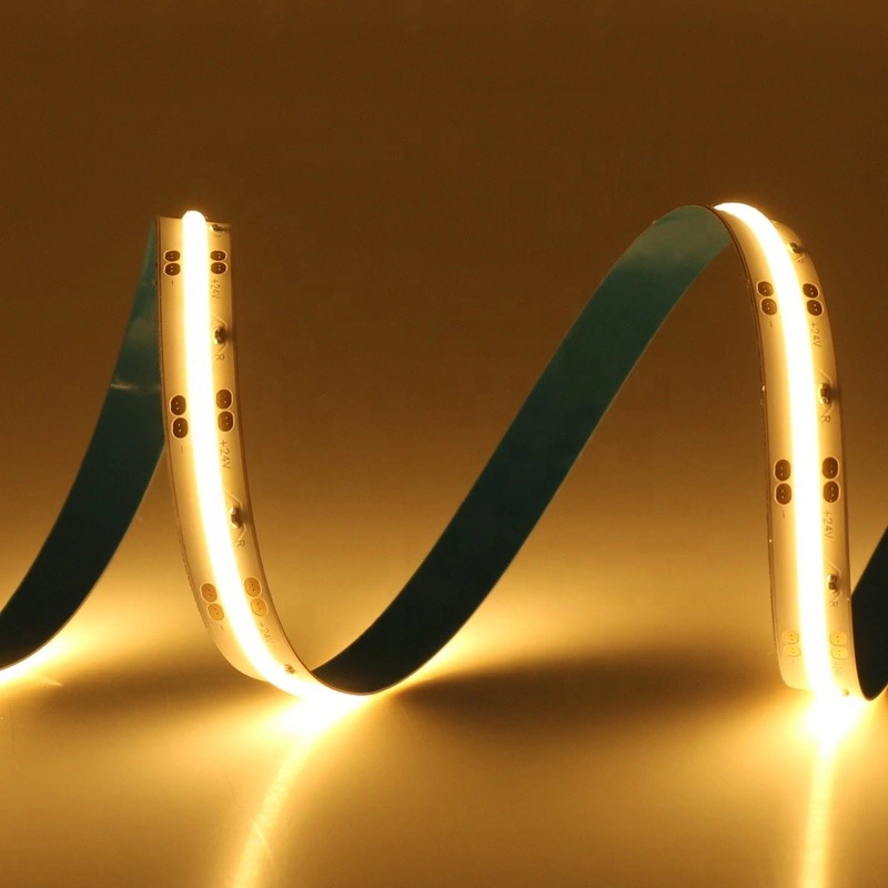 DC 24V/12V 10mm Width 14W 2700K 3000K 4000K 6000K LED Flexible Car COB Light Strip