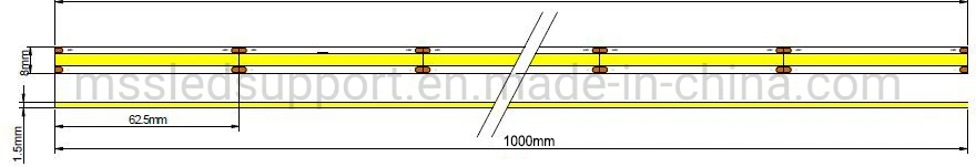 New Technology 24V 2700K 3000K 4000K 6000K White Flexible COB LED Strip
