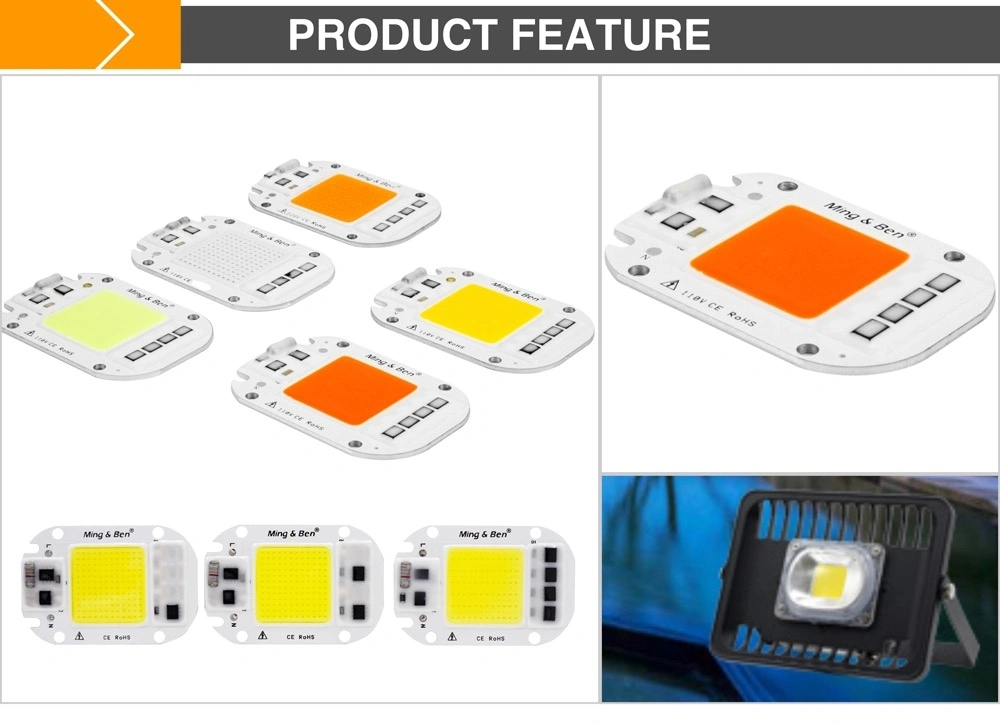 High Power COB LED Chip AC220V 5W 10W 20W 30W 50W 100W COB LED Grow Chip for Plant Lamps
