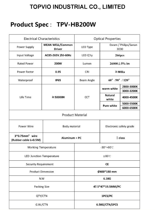UFO 150W LED High Mast Lights for Gym Stadium Lighting