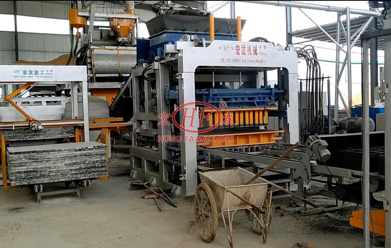 China Hongfa Thermal Brick Production Unit Concrete Block Manufacturers Concrete Curb Paver Machine