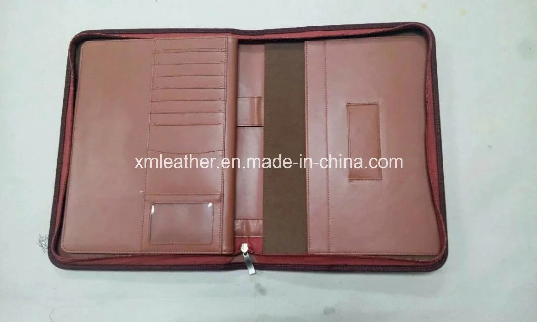 Real Estate Leather Folio Handbook Organizer Portfolio with Key Holder