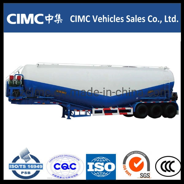 Cimc Tri-Axle Bulk Cement Carrier Powder Bulk Cement Trailer Cement Tanker