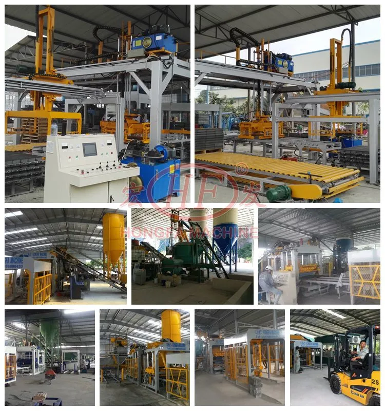 China Hongfa Thermal Brick Production Unit Concrete Block Manufacturers Concrete Curb Paver Machine